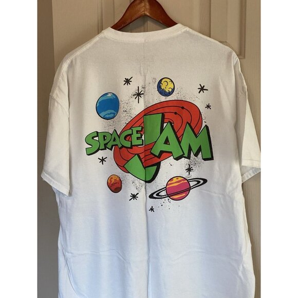 Space Jam Disney Men's White T-Shirt Size XXL 2XL Buggs, Daffy, Toon Squad Tee - Picture 8 of 15